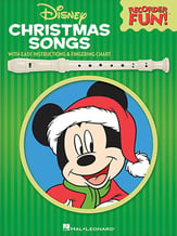 Disney Christmas Songs Recorder Fun! Recorder Book with Easy Instructions and Fingering Chart cover